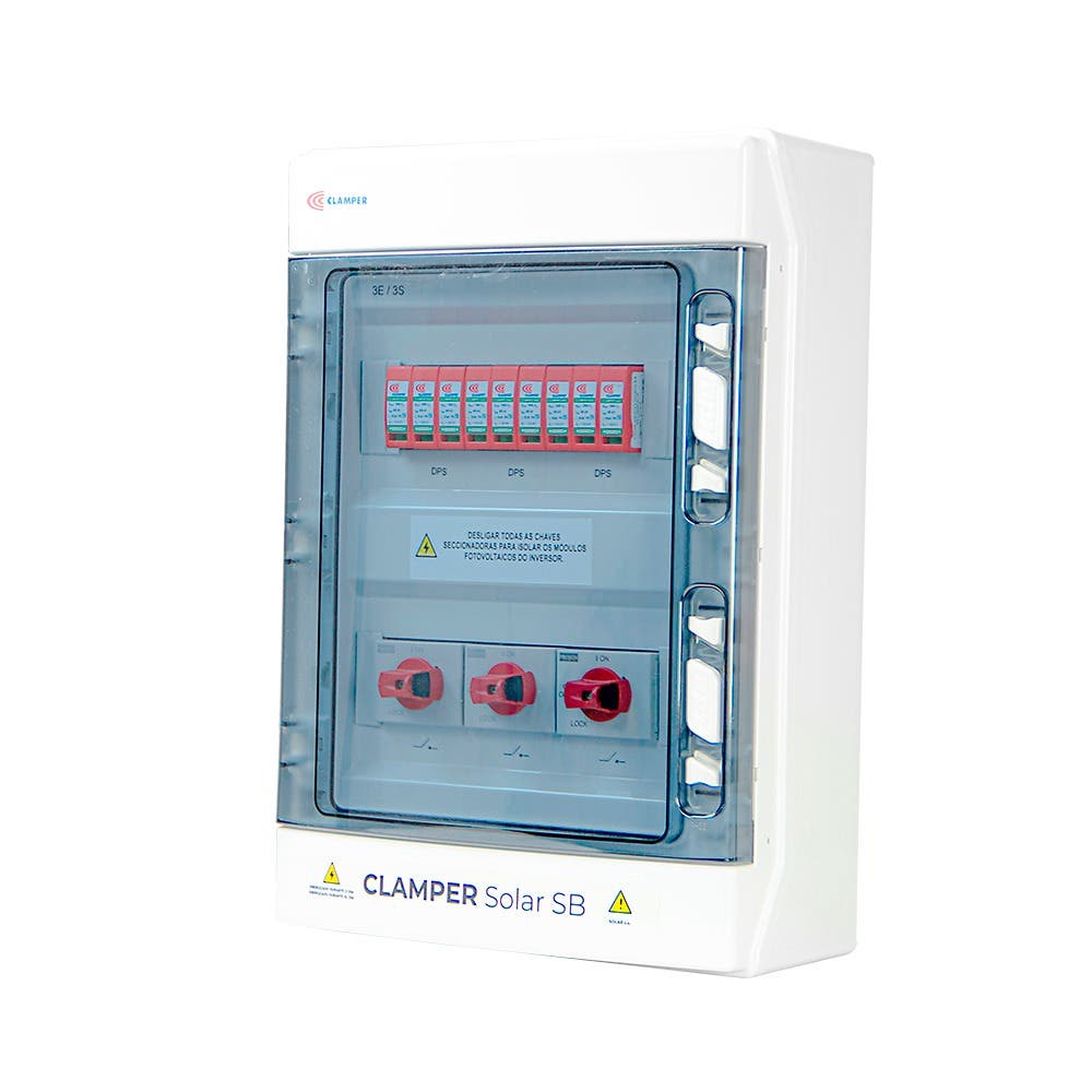 String Box 3 Entradas/3 Saídas 1040VCC 32A 40kA 019951 CLAMPER