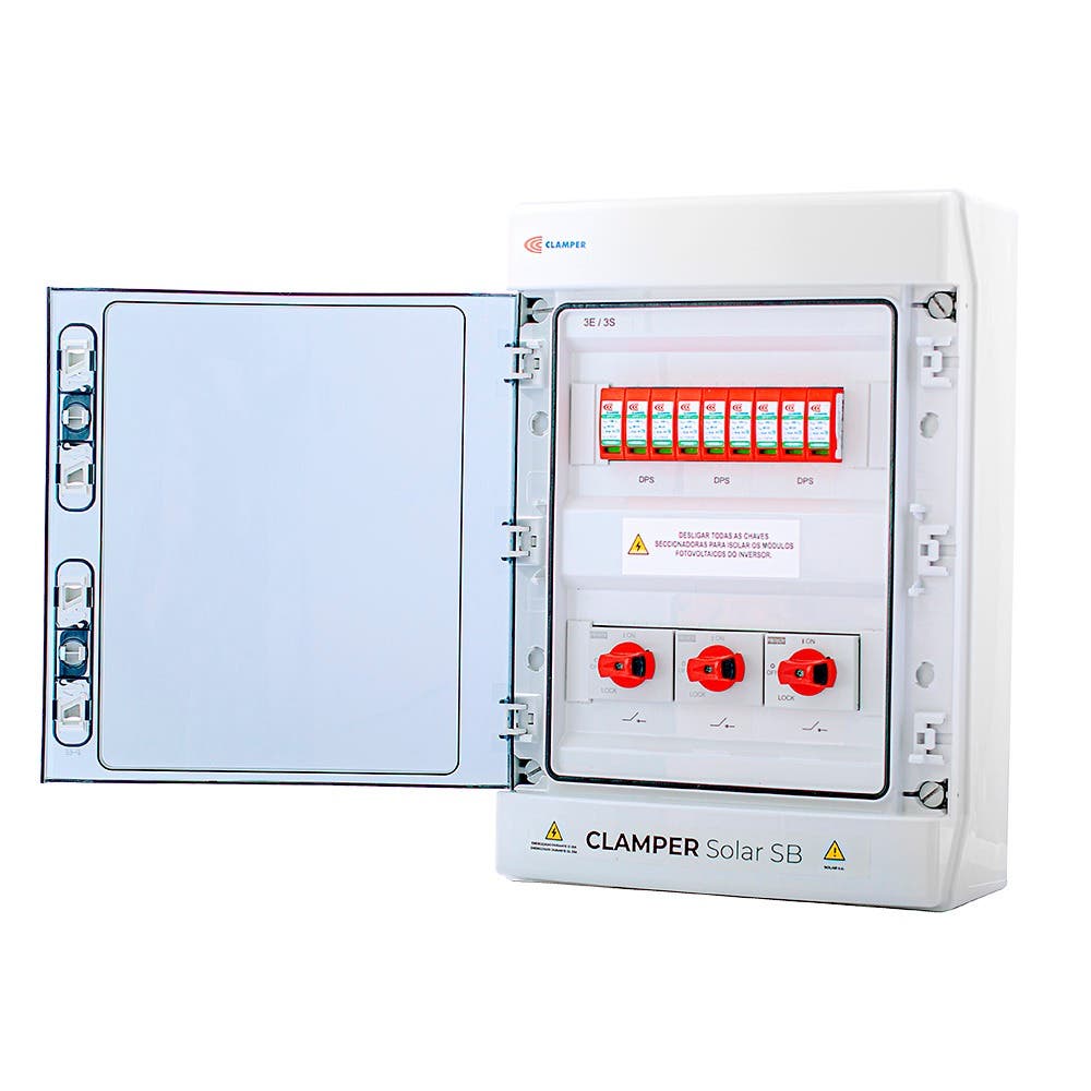 String Box 3 Entradas/3 Saídas 1040VCC 32A 40kA 019951 CLAMPER