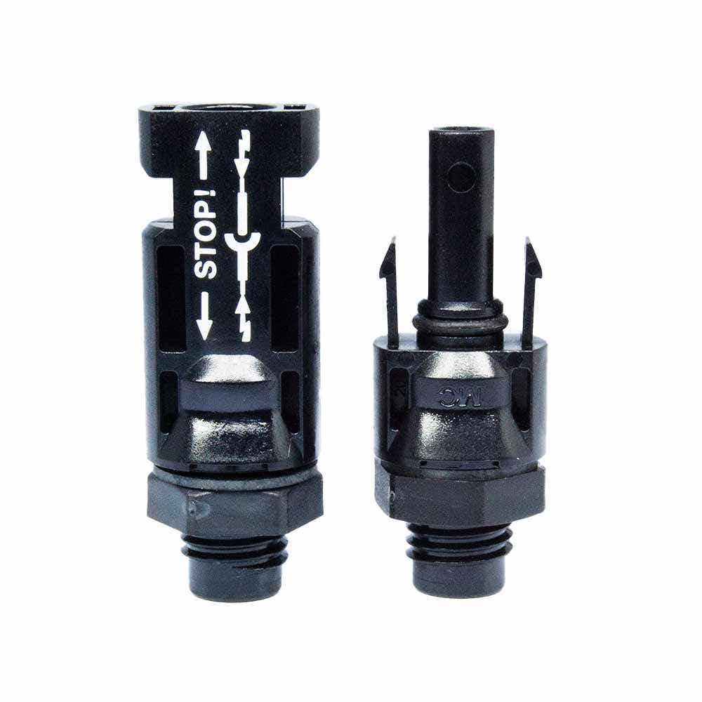 Conector Solar Fixo MC4 Par(Macho+Fêmea) Staubli