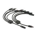 Conector Solar Derivação Rabicho 30cm 4x1 4-6mm 1kV Macho Kript