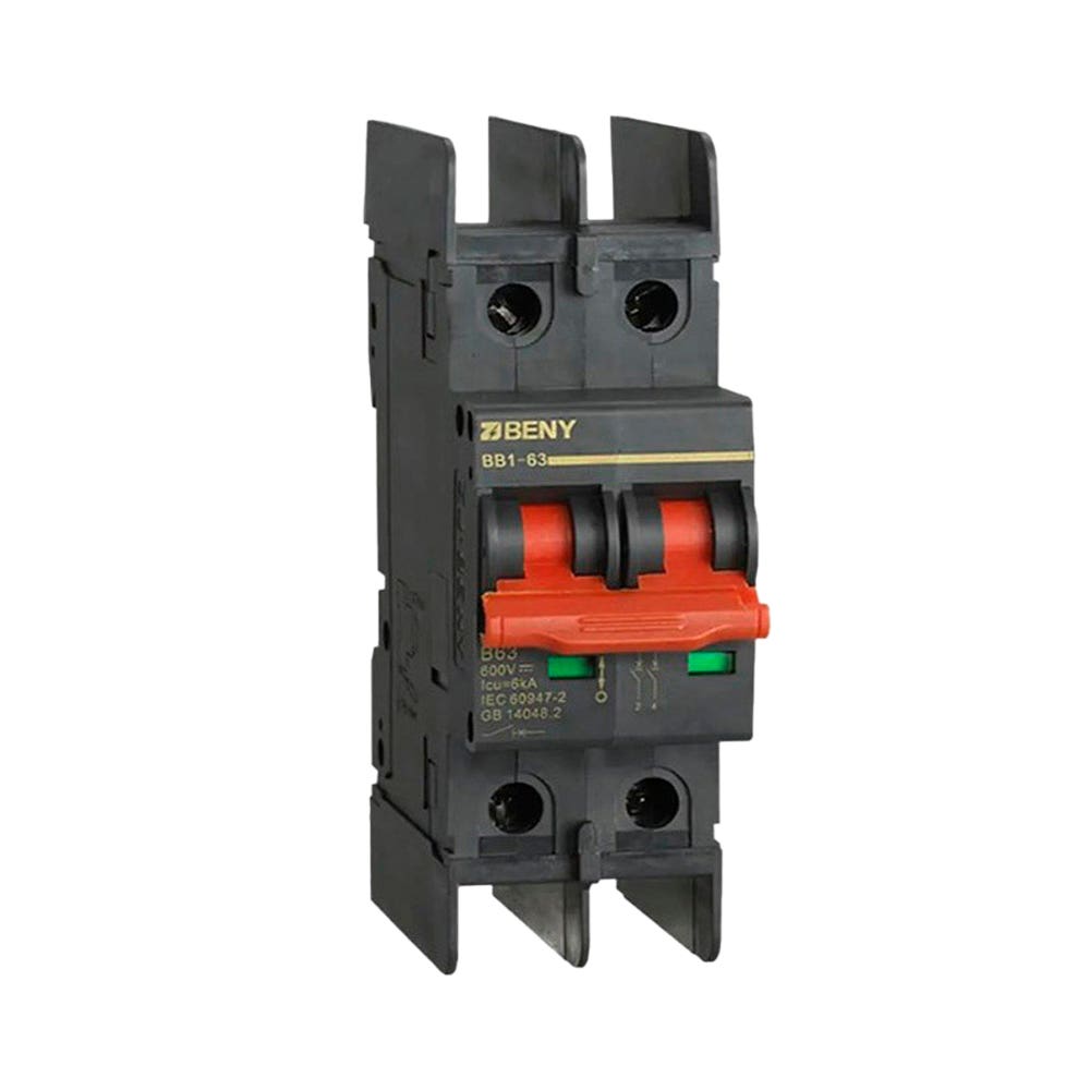 Disjuntor Bifásico 16A Curva B 600Vcc 6kA BB1632P16A Beny