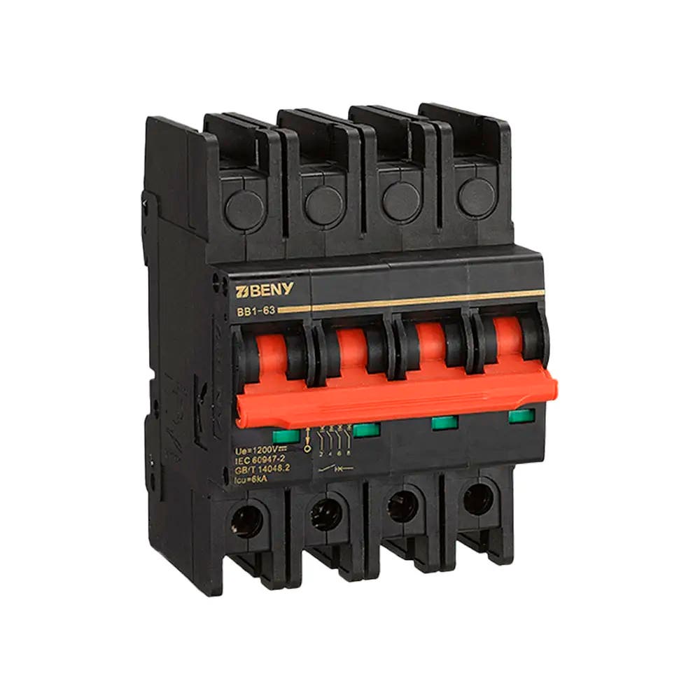 Disjuntor Tetrapolar 20A Curva B 1200Vcc 6kA BB1634P20A Beny