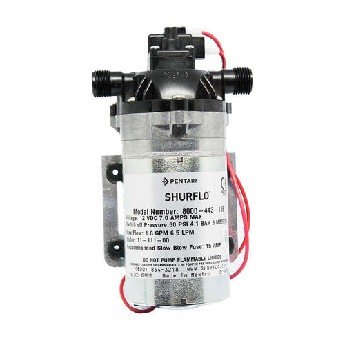 Bomba d'Água Solar Superfície 12Vcc 8000 9.9A 13LPM Shurflo